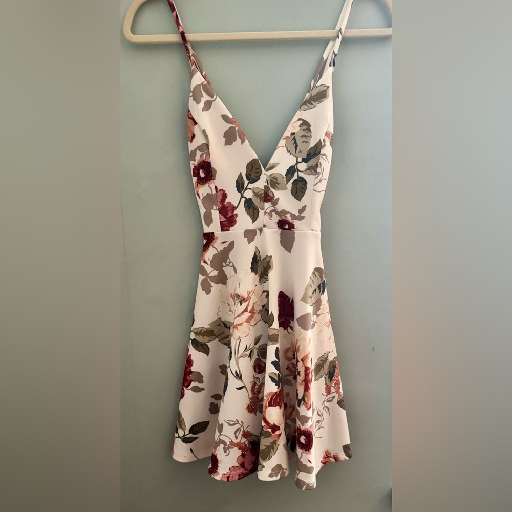 Windsor Cream Floral Mini Dress
